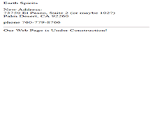 Tablet Screenshot of earthspiritspalmdesert.com
